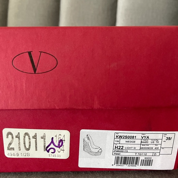 VALENTINO Garavani Wedges Espadrilles 39.5 us 9 - Picture 14 of 16